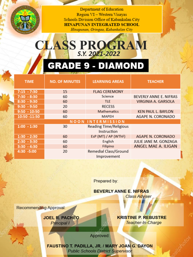 Class Program | PDF