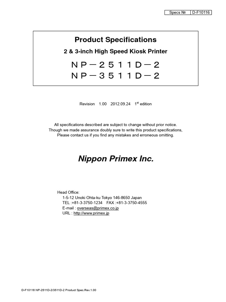 Product specifications nippon primex inc pdf microsoft windows