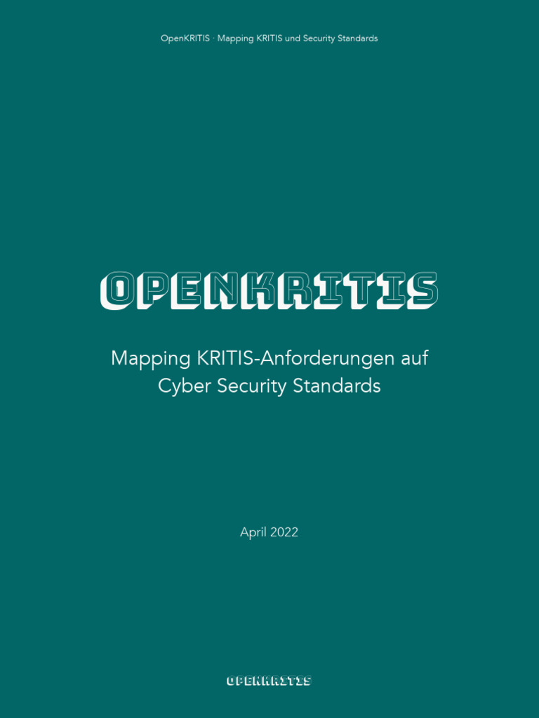 Mapping - KRITIS Cyber Security | PDF