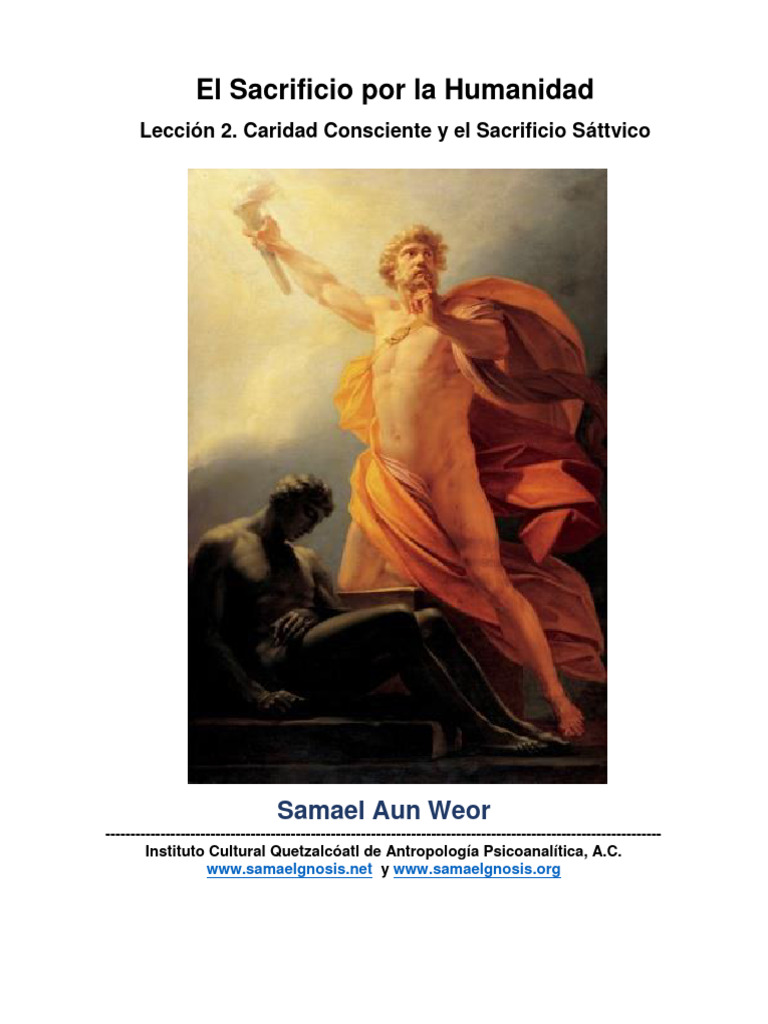 EL SACRIFICIO POR LA HUMANIDAD (Parte 2 de 5) | PDF | Sacrificio ...