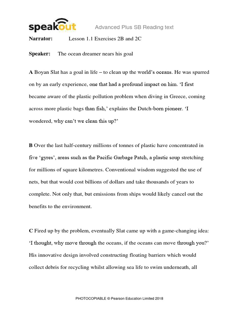 AdvP SB Reading Text Script | PDF | Learning