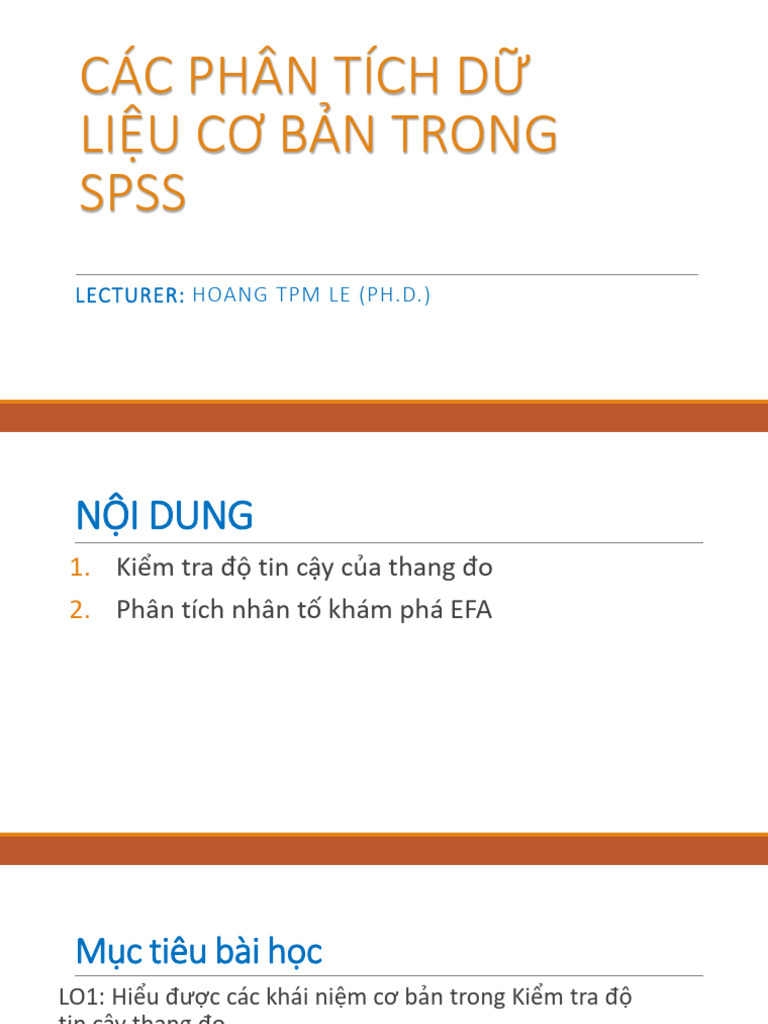 Do Tin Cay Va Phan Tich Nhan To Kham Pha - Da Chinh | PDF