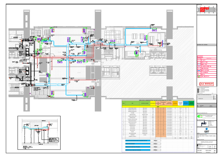 Dubai Office Fit-Out Ventilation Layout | PDF