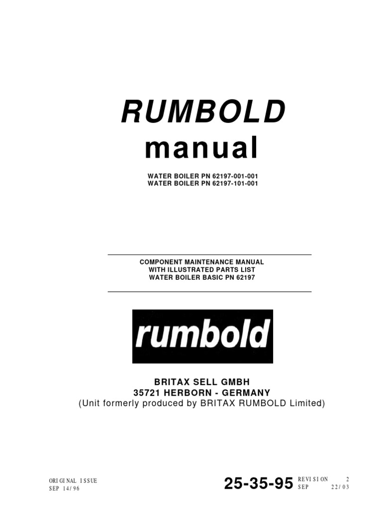 Water Boiler Maintenance Manual PN 62197 | PDF | Valve | Relay