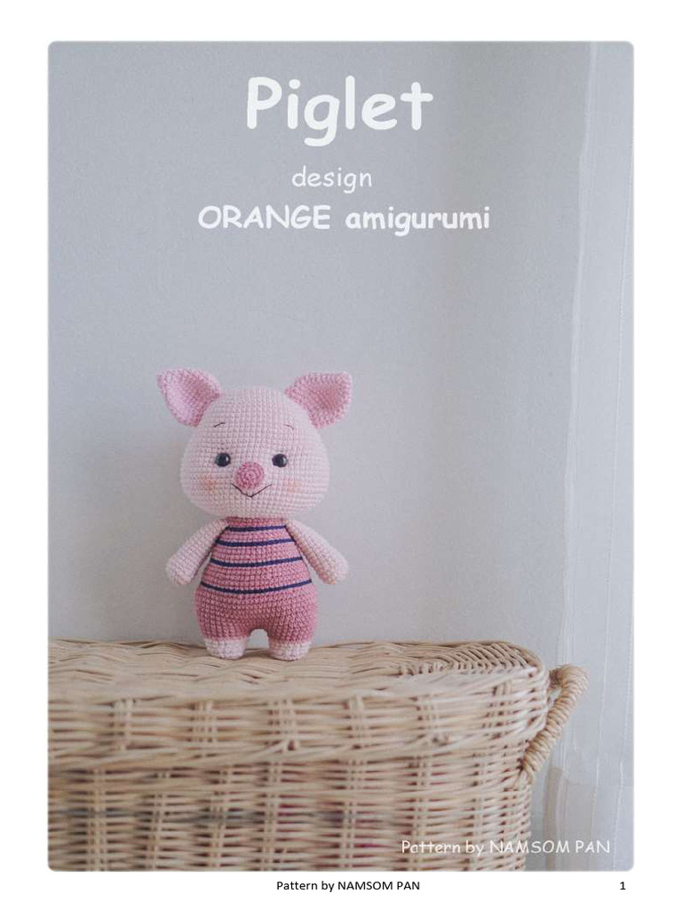 Piglet Amigurumi Crochet Pattern | PDF | Crochet | Yarn