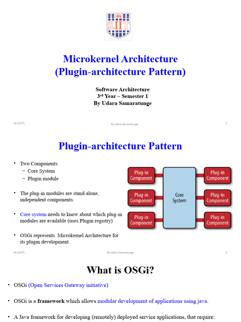 Microkernel Architecture