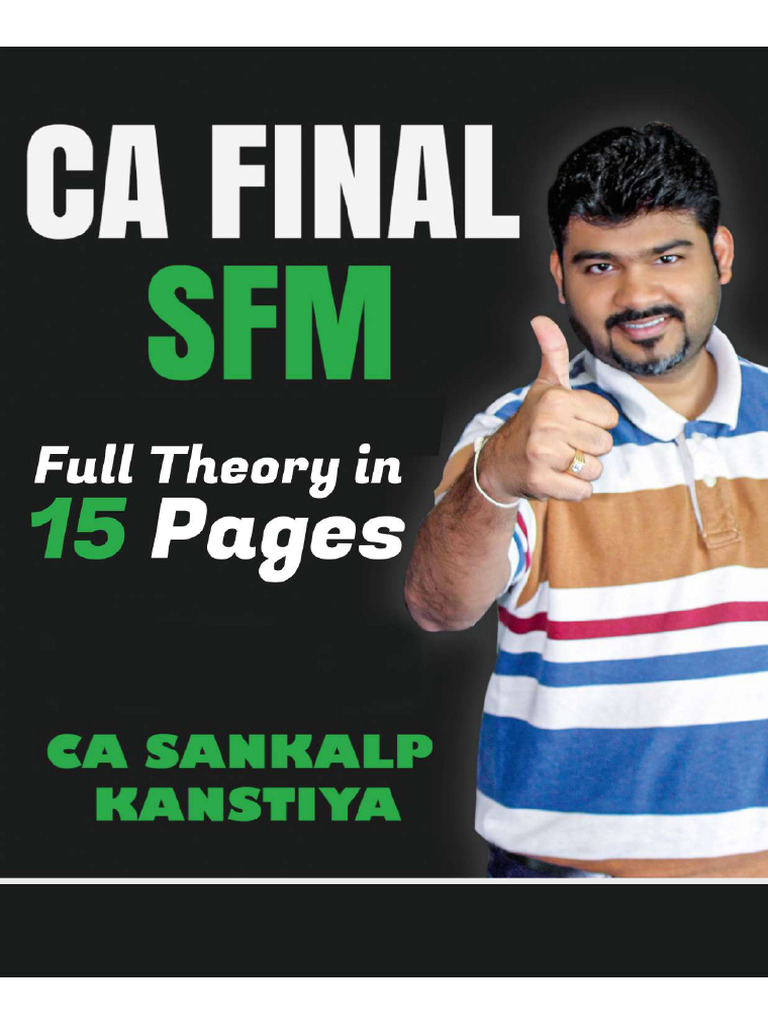 Ca Final Sfm All Theory By Ca Sankalp Kanstiya Page 0001 Pdf