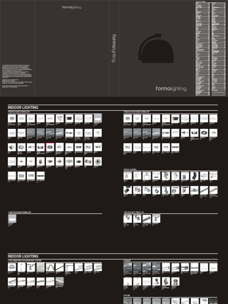 Comprehensive Lighting Fixture Catalog | PDF | Light Emitting Diode ...