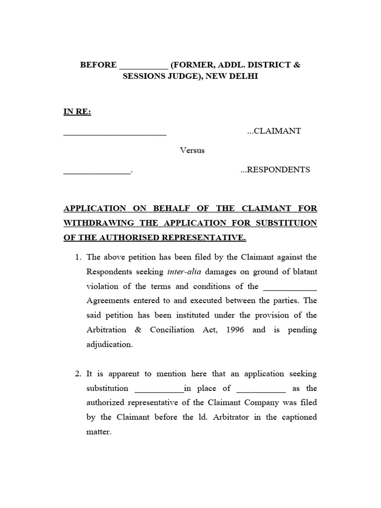 Application For Withdrawal | PDF | Common Law | Judiciaries