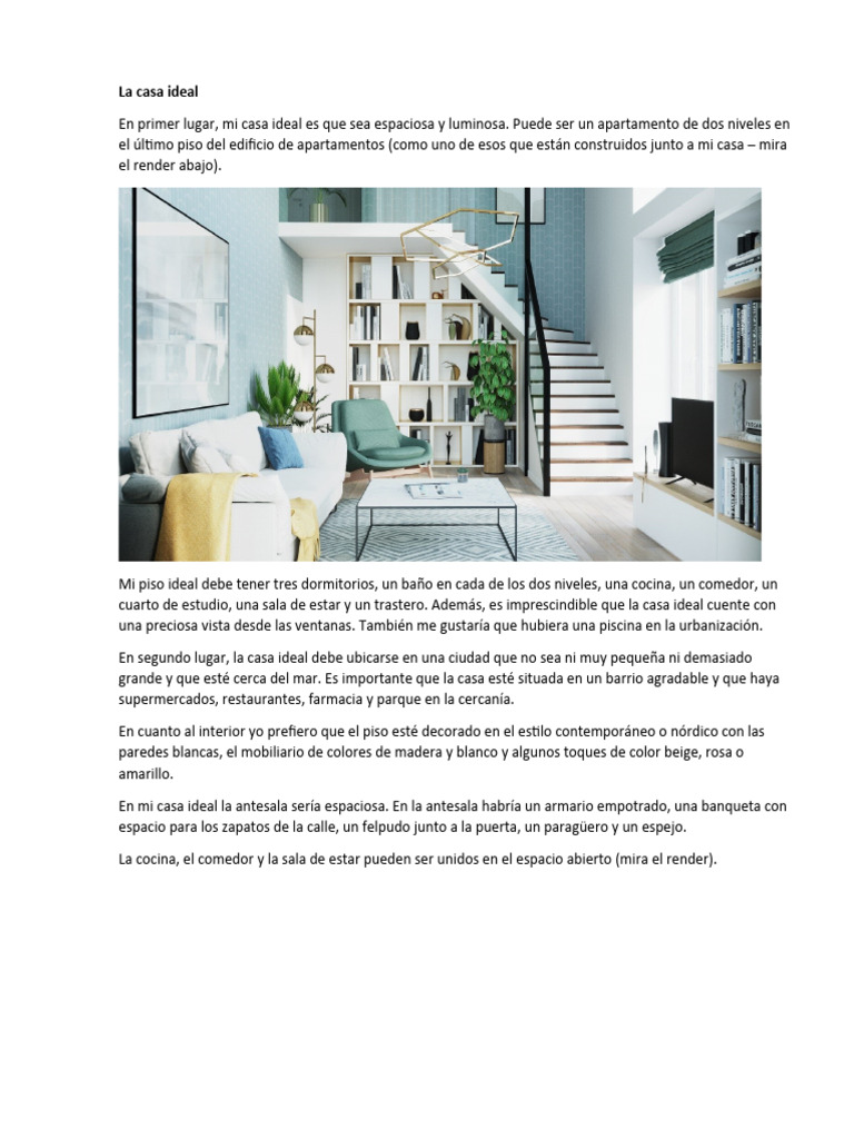 La Casa Ideal | PDF | Dormitorio | Comedor