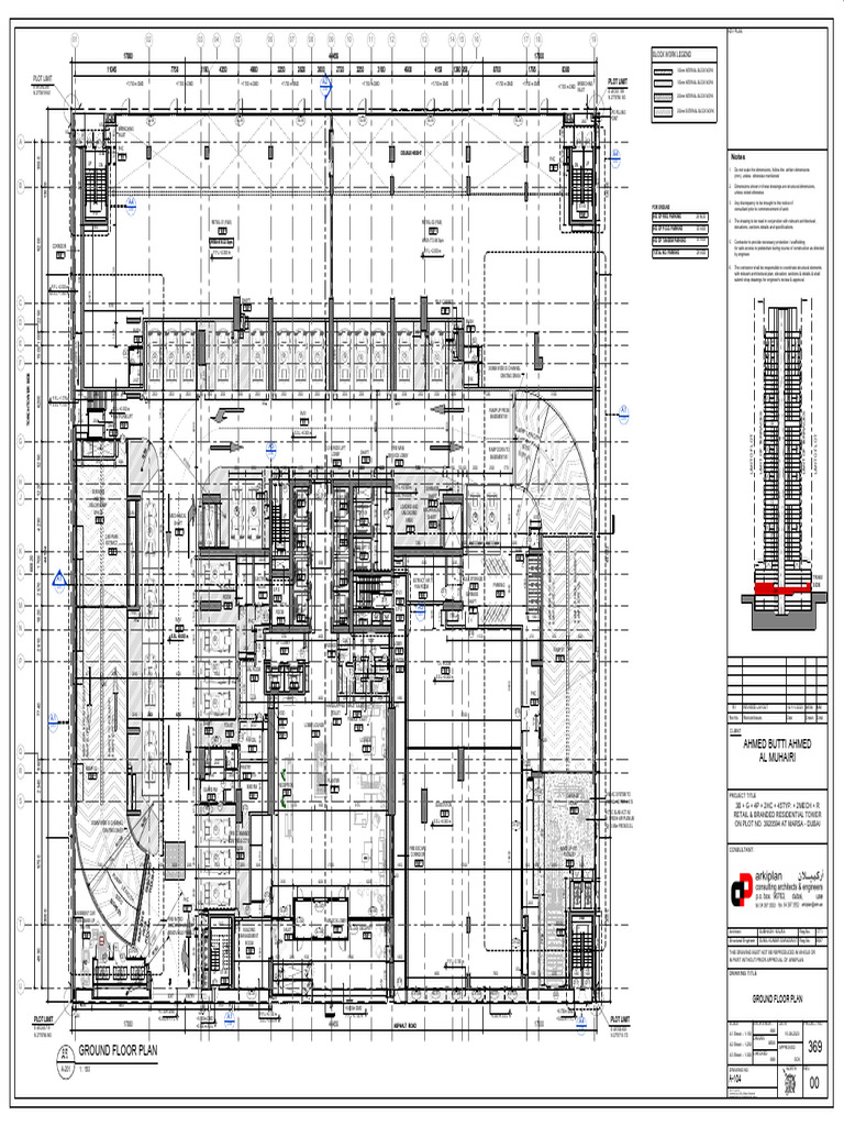 A-104-Ground Floor Plan | PDF | Engineering | Technical Drawing