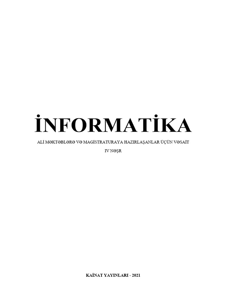 Informatika Kainat Tam | PDF