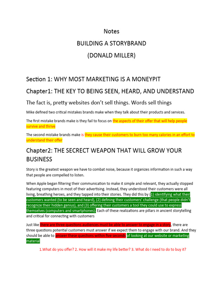 Mastering the StoryBrand Framework | PDF | Brand | Empathy