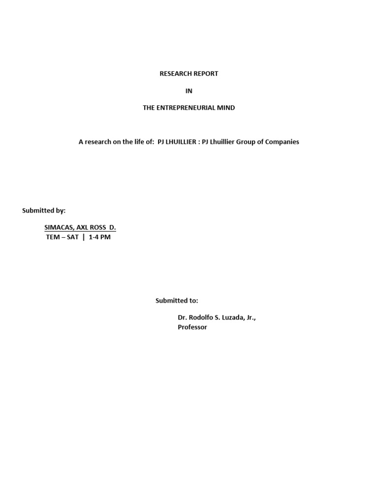 Final-Research-Report - 12345 | PDF | Economies | Business