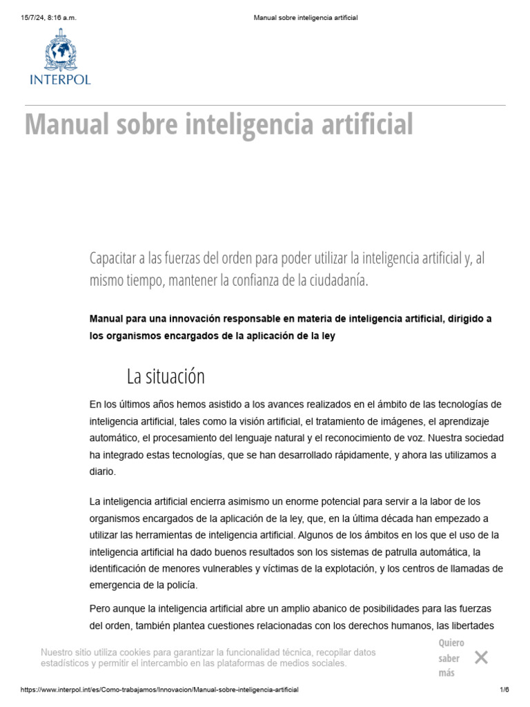 Manual Sobre Inteligencia Artificial | PDF | Inteligencia artificial ...