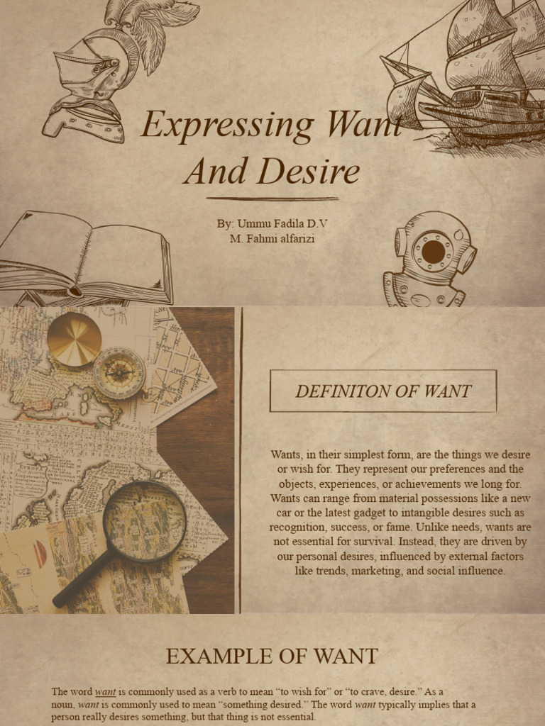 Understanding Want and Desire | PDF | Psychology | Behavioural Sciences
