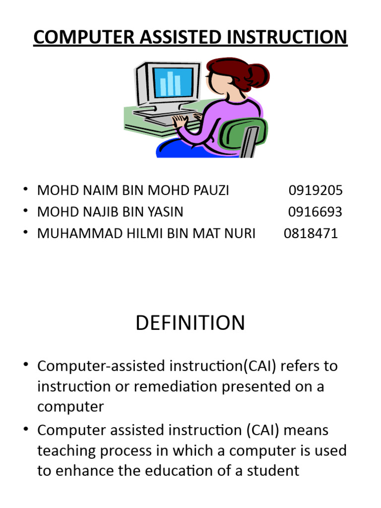 Computer Assisted Instruction Present | PDF | Educational Technology ...