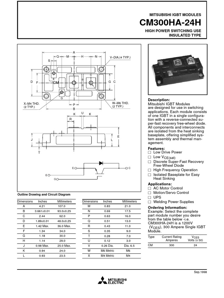MITSUBISHI CM300HA-24H At ₹ 200/piece | IGBT Modules In Thane | ID - Foto 6