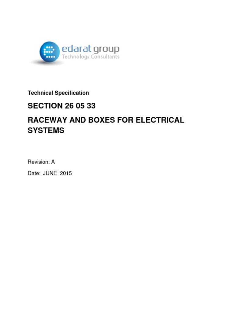 260533 - RACEWAY AND BOXES | Download Free PDF | Building Engineering ...