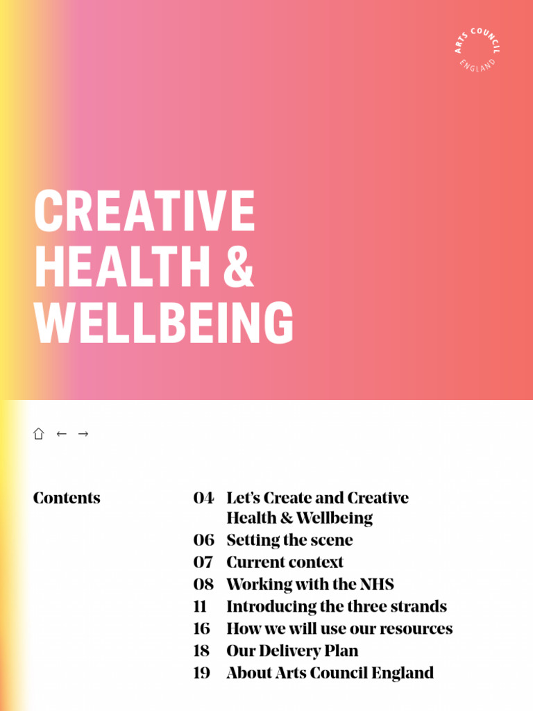 Creative Health and Wellbeing Strategy | PDF | National Health Service ...