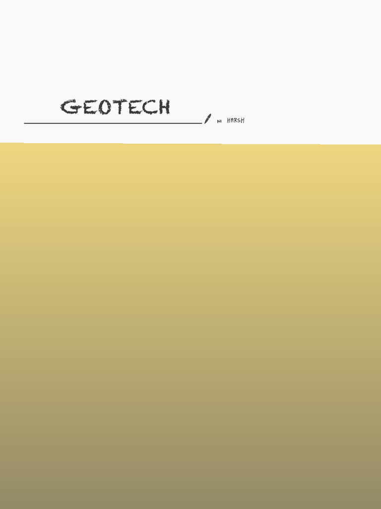 Geotech Notes Harsh Pdf Applied And Interdisciplinary Physics