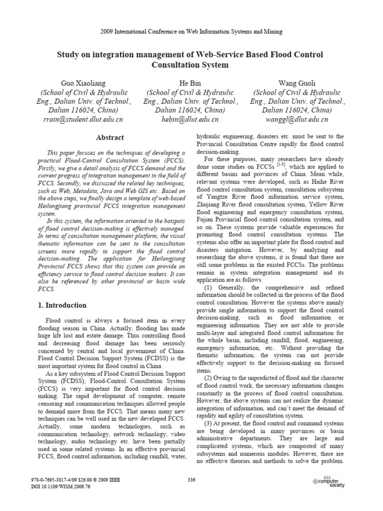 Web-Based Flood Control System Integration | PDF | Databases | World ...