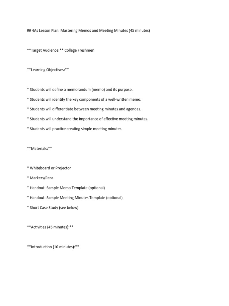 Mastering Memos & Meeting Minutes | PDF | Memorandum | Cognition
