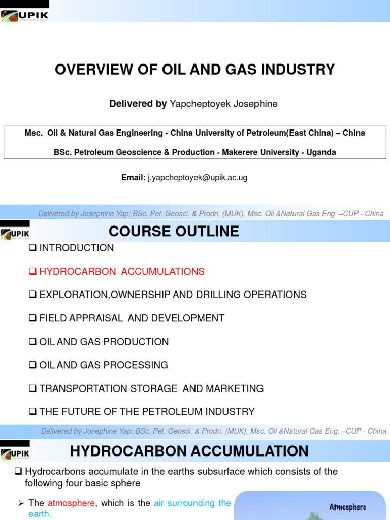 Overview Of Oil And Gas Industry Lecture 3 Pdf Petroleum