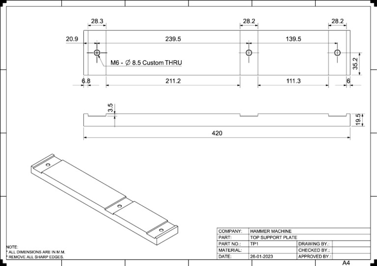 Top Support Plate | PDF