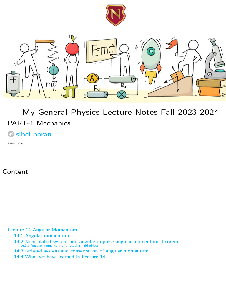 Borans Lect14 ECVL113 Se Eee Ce 2324 | PDF | Angular Momentum ...