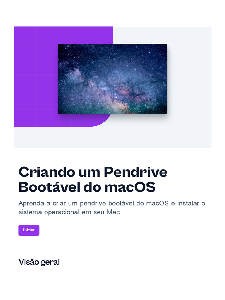 Criando Pendrive Bootável do macOS | PDF | Pen-drive | Inicialização ...