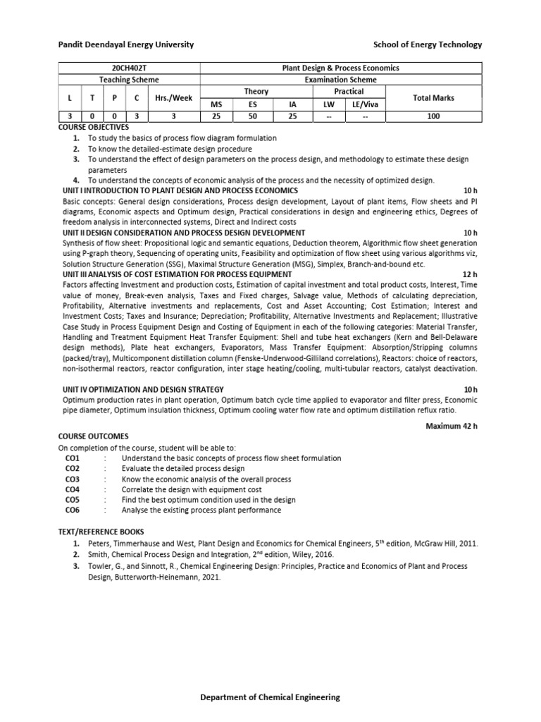 plant-design-and-process-economics-syllabus-pdf-chemical-reactor