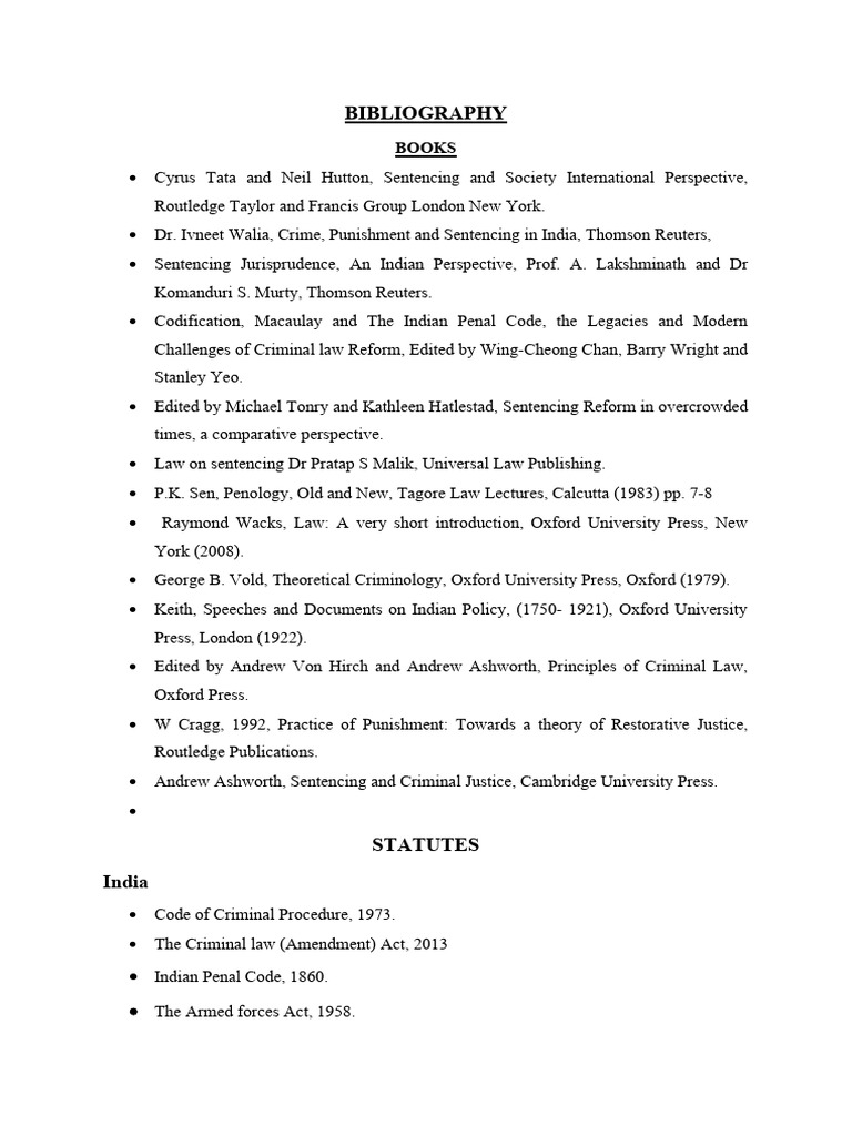 Bibliography (AutoRecovered) | PDF | Crimes | Crime & Violence