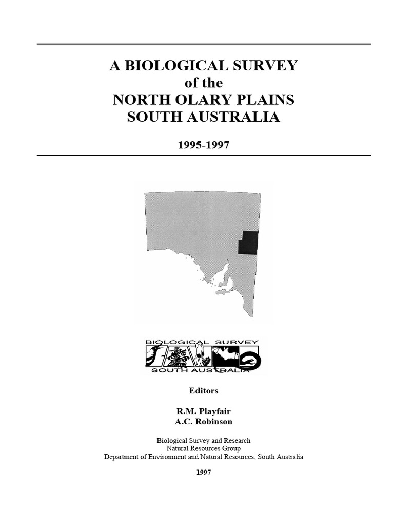 North Olary Plains BioSurvey | PDF | Lake | Australia