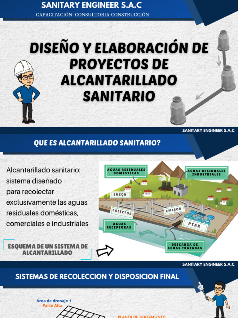 Diseño y Elaboración de Proyectos de Alcantarillado Sanitario | PDF ...