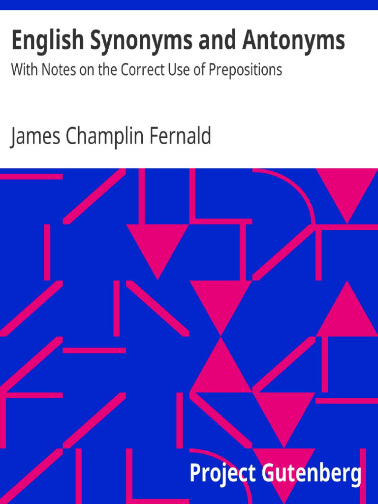 IMPORTANT SYNONYMS ANTONYMS PDF visual data 4