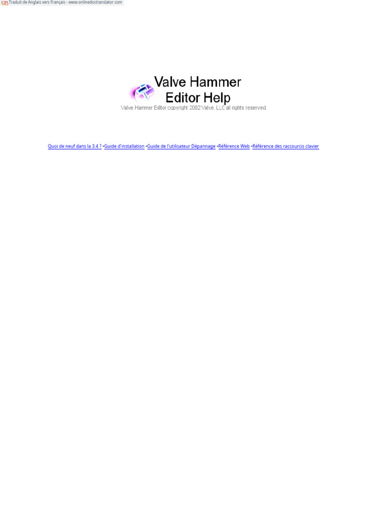 Guide de l'utilisateur Valve Hammer 3.4 | PDF | Fichier informatique ...