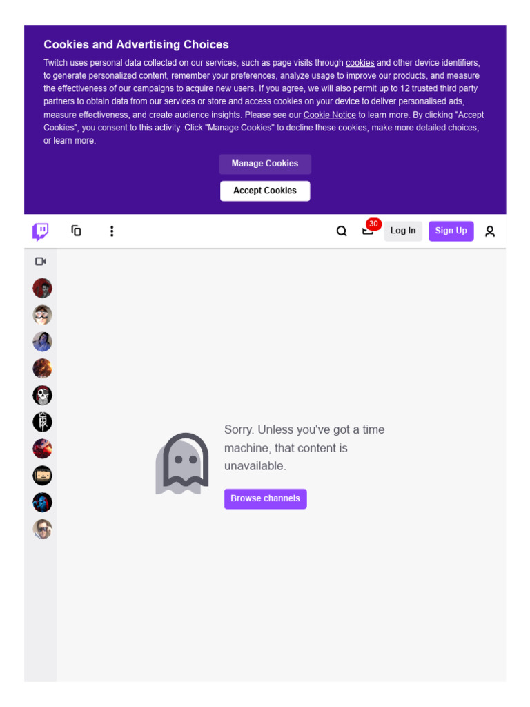 Twitch Content Availability Notice | PDF