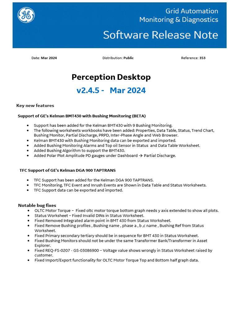 Perception Desktop v2.4.5 Features Update | PDF | Transport Layer ...