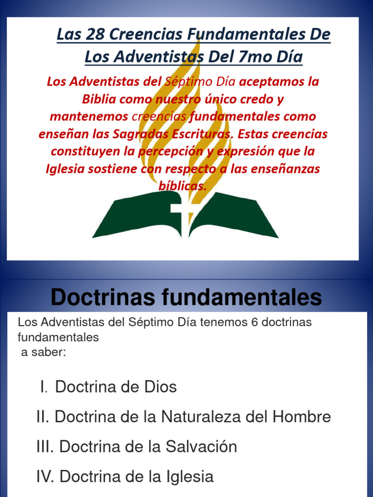 28 Creencias de los Adventistas del 7mo Día | PDF | Iglesia Adventista ...