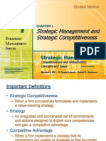 Strategic Management and Strategic Competitiveness