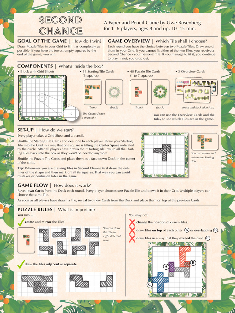 Paper and Pencil Game: Puzzle Grid Challenge | PDF | Ephemera | Gaming ...