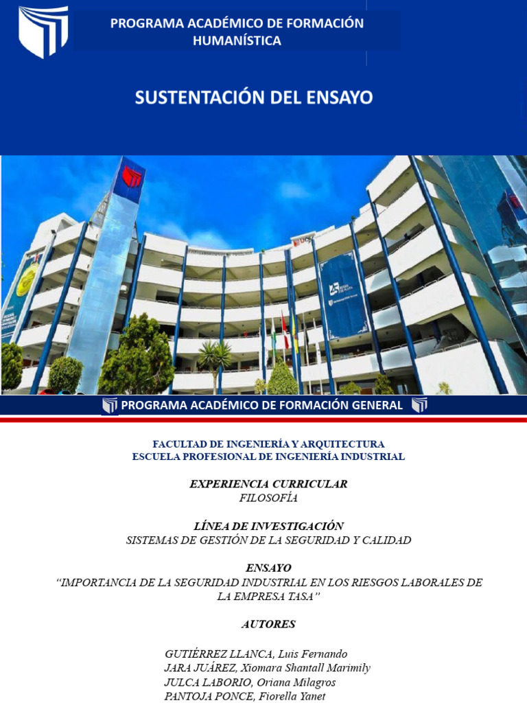 Importancia De La Seguridad Industrial En Los Riesgos Laborales De La