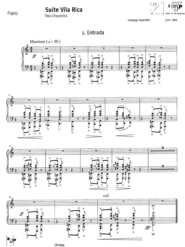 14 - Suíte Vila Rica - Guarnieri - Piano | PDF