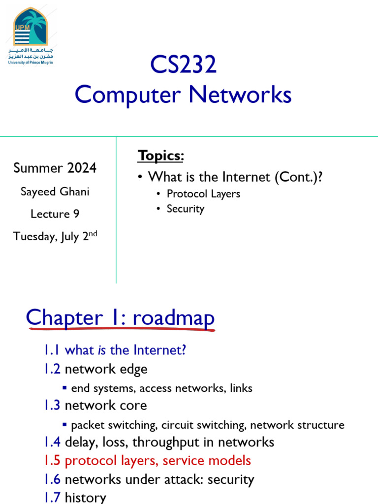 Internet Protocols and Security Overview | PDF | Computer Network ...