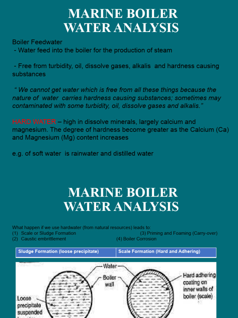 Boiler Water Analysis Pdf Ph Alkalinity