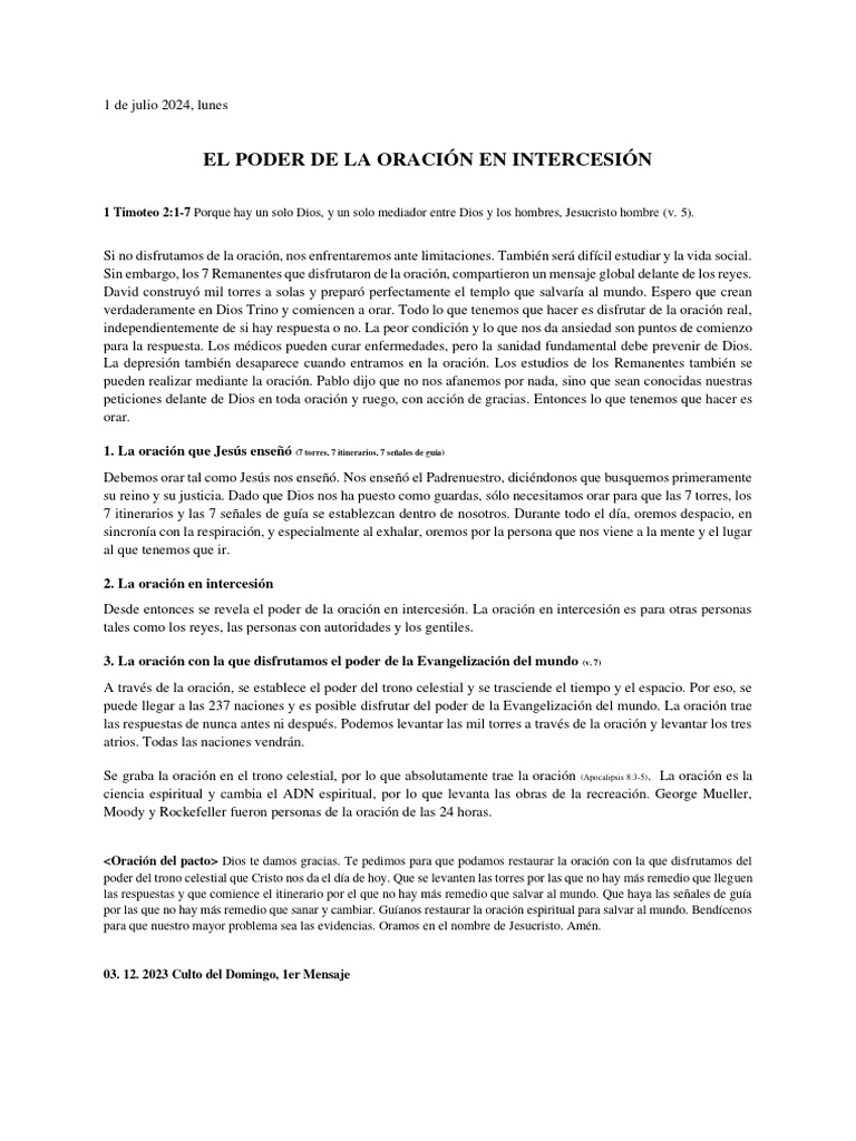 Diario de oracion 1 6 de julio 2024 descargar gratis pdf oraci n
