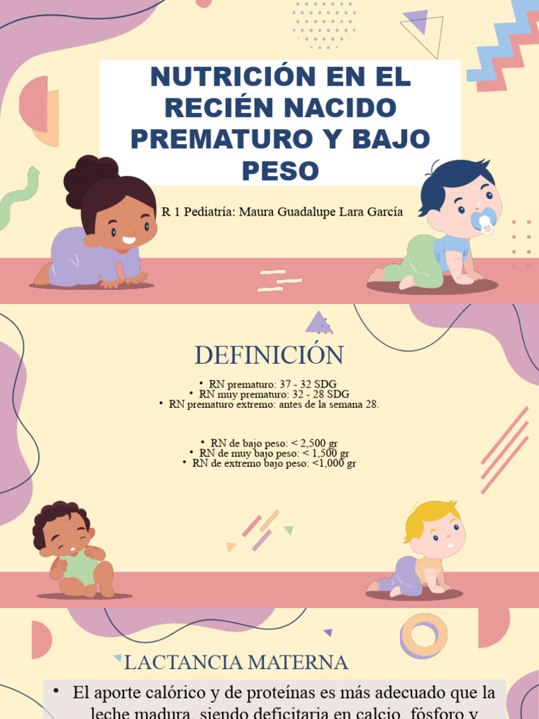 Prematuros y Bajo Peso Al Nacer | PDF | Cocina, comidas y vino | Salud ...