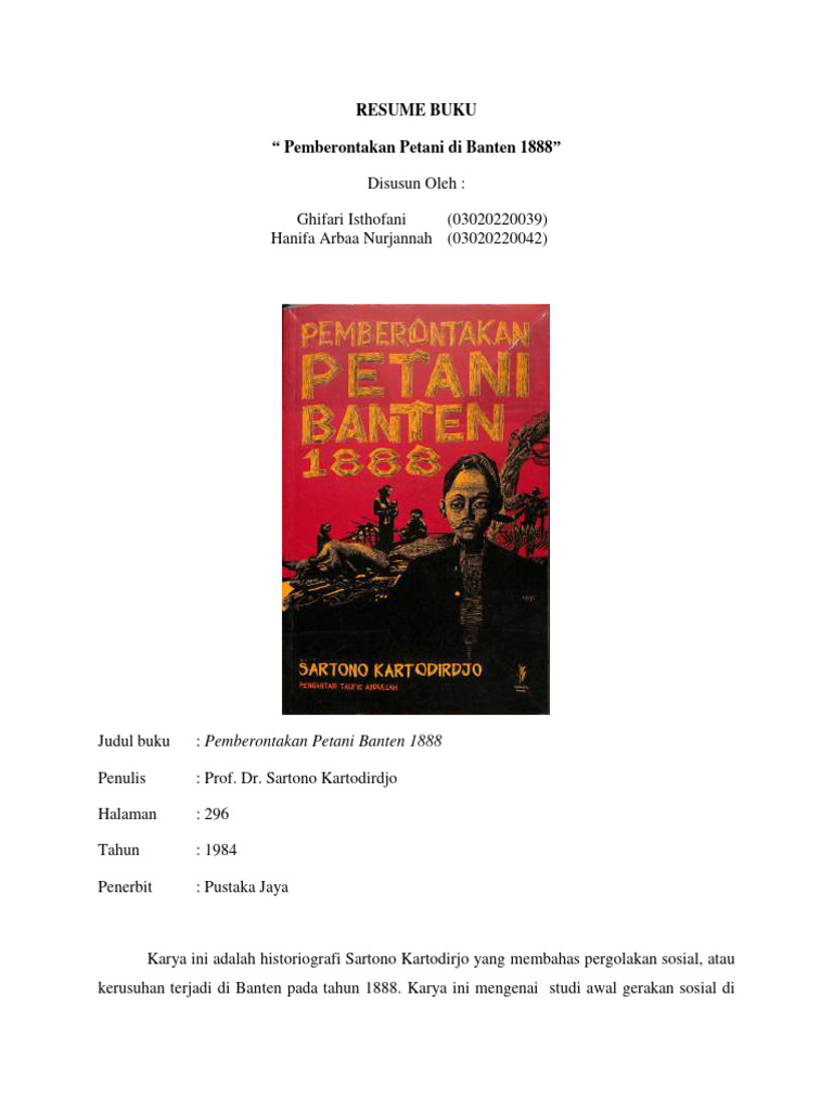 Resume Buku (Pemberontakan Petani Banten 1888) Kelompok 2 | PDF