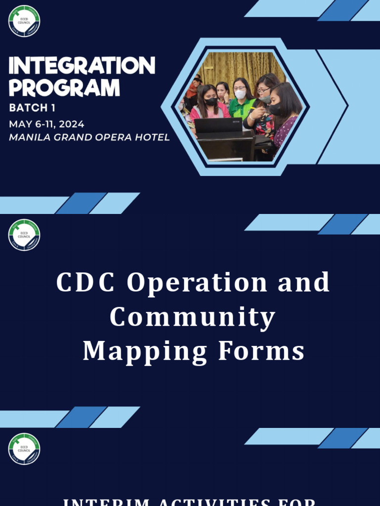 CDC Operation and Community Mapping Forms - Int2024 | PDF | Career & Growth